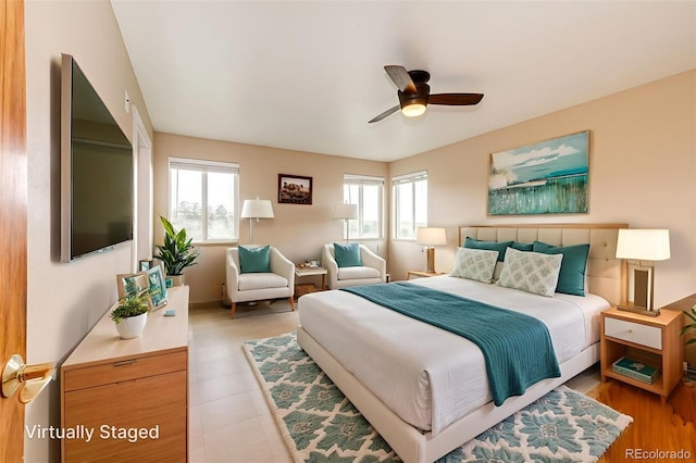 38879 Rusty Spur Trl, Agate, CO 80101 - bedroom featuring ceiling fan