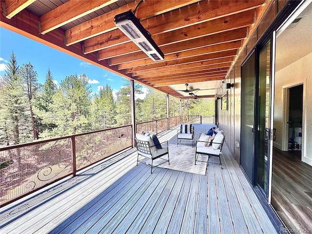 1282 N Crystal Rd, Lake George, CO 80827 - deck featuring an outdoor hangout area