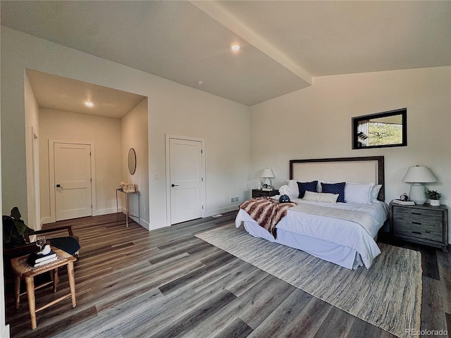 1282 N Crystal Rd, Lake George, CO 80827 - bedroom with wood finished floors, baseboards, and recessed lighting