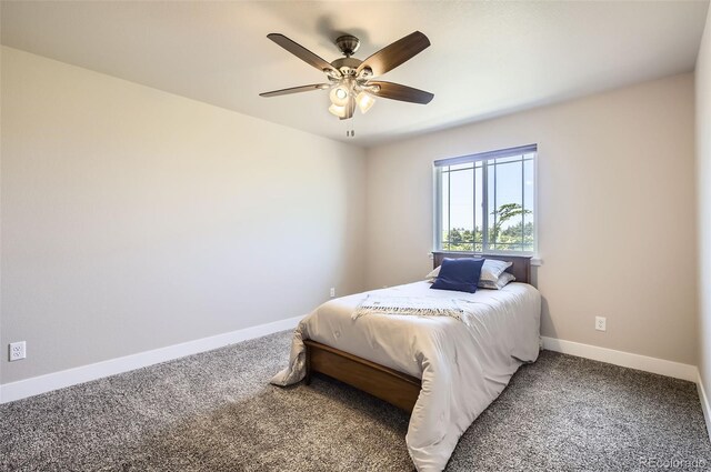 1746 Westward Cir Unit 1, Eaton, CO 80615 - bedroom featuring carpet floors and a ceiling fan