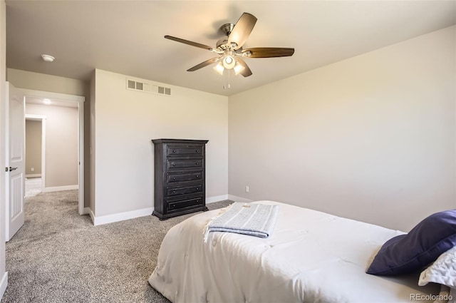 1746 Westward Cir Unit 1, Eaton, CO 80615 - bedroom with light colored carpet and a ceiling fan