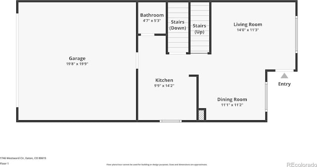1746 Westward Cir Unit 1, Eaton, CO 80615 - view of home floor plan