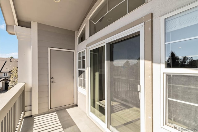 view of balcony