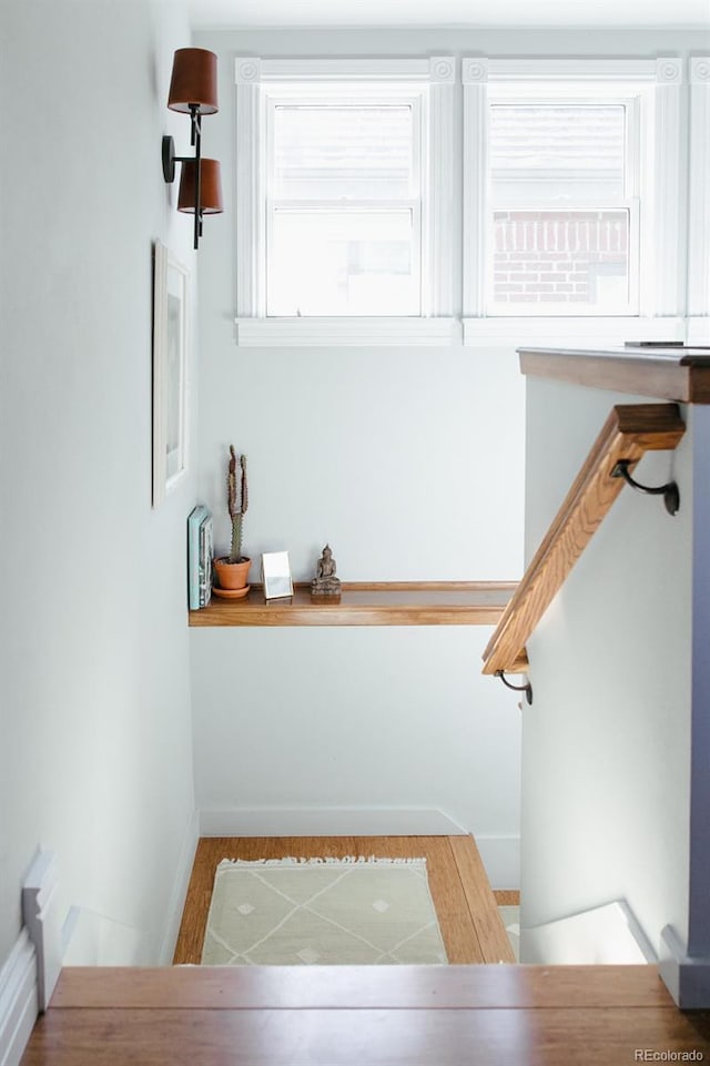 3410 W 31st Ave, Denver, CO 80211 - staircase featuring baseboards