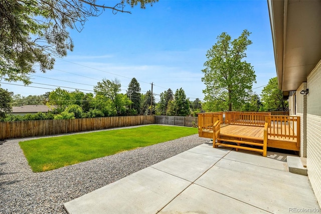7120 S Sheridan Ct, Littleton, CO 80128 - view of patio with a deck