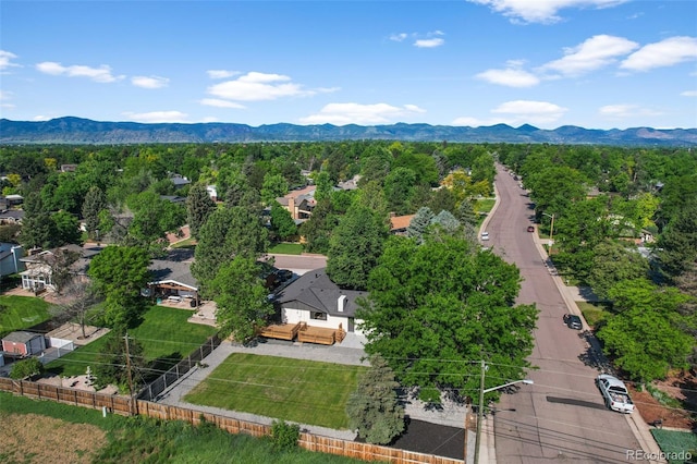 7120 S Sheridan Ct, Littleton, CO 80128 - aerial view of a mountain backdrop