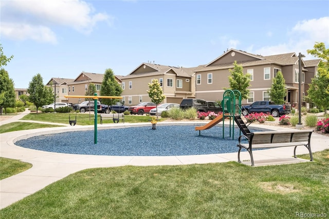 15546 W 64th Loop Unit C, Arvada, CO 80007 - community playground with a residential view and a lawn
