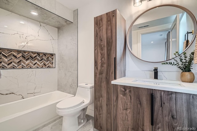 4474 Utica St, Denver, CO 80212 - bathroom featuring vanity and tub / shower combination