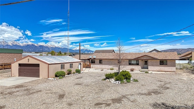 7687 W US Highway 50, Salida, CO 81201 - single story home featuring a mountain view and an outbuilding
