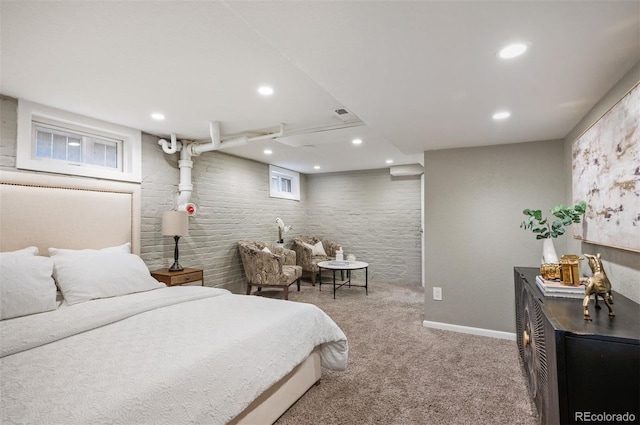 1532 Meade St, Denver, CO 80204 - carpeted bedroom with recessed lighting and baseboards