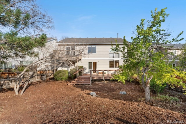 274 W Willowick Cir, Highlands Ranch, CO 80129 - back of house with a wooden deck