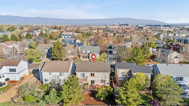 274 W Willowick Cir, Highlands Ranch, CO 80129 - aerial view of residential area with mountains
