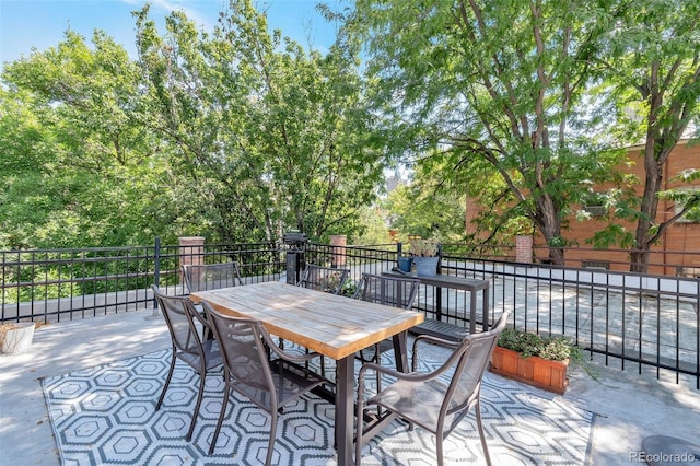 view of patio / terrace with outdoor dining space