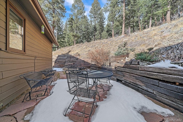 view of patio / terrace featuring outdoor dining space