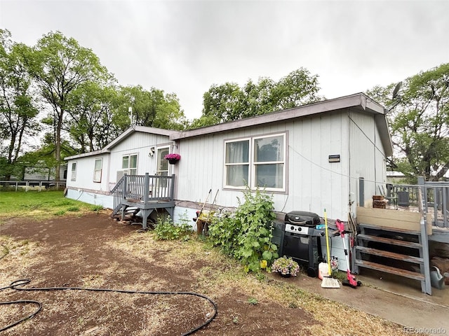 1130 Denver Ave, Saguache, CO 81149 - manufactured / mobile home featuring a deck