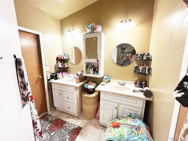 1130 Denver Ave, Saguache, CO 81149 - bathroom featuring vanity and tile patterned floors