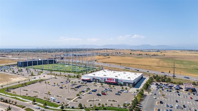 bird's eye view featuring a mountain view