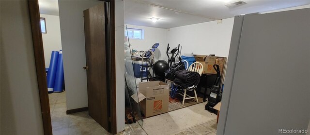 storage area featuring visible vents