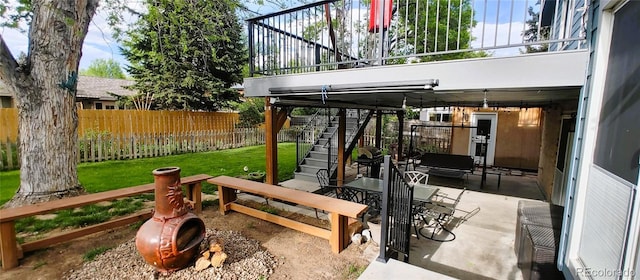 12175 W 68th Pl, Arvada, CO 80004 - view of patio / terrace with stairs