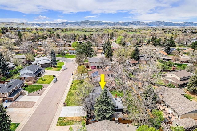 12175 W 68th Pl, Arvada, CO 80004 - aerial view of residential area with a mountainous background