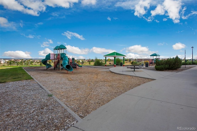 view of jungle gym