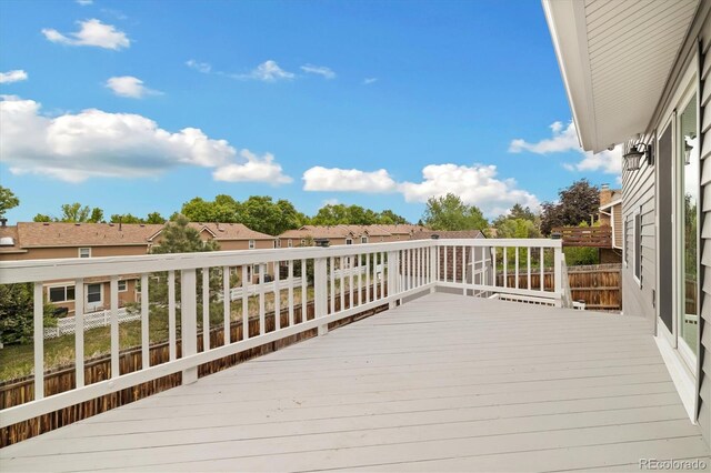 11131 Seton Pl, Westminster, CO 80031 - wooden deck featuring a residential view