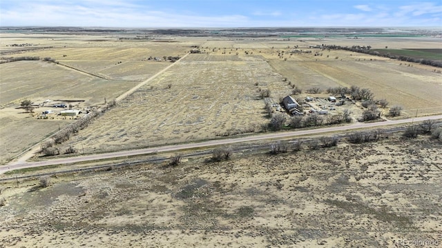 drone / aerial view featuring a rural view