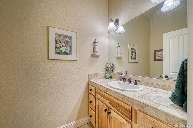 bathroom with vanity