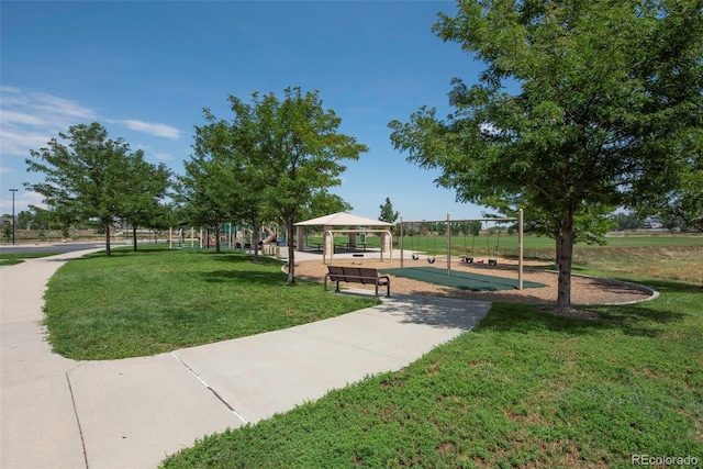 12665 Grove Ct, Broomfield, CO 80020 - view of community with a lawn and a gazebo