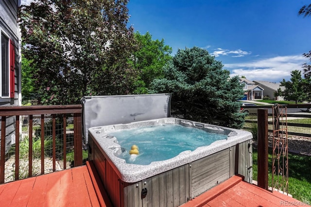 2452 S Andes Cir, Aurora, CO 80013 - deck featuring a hot tub