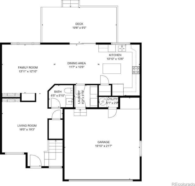 2452 S Andes Cir, Aurora, CO 80013 - view of property floor plan