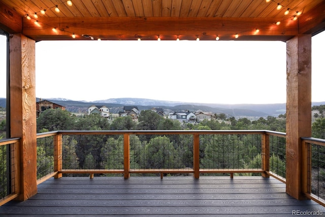 103 Paintbrush Way, Glenwood Springs, CO 81601 - wooden deck featuring a mountain view