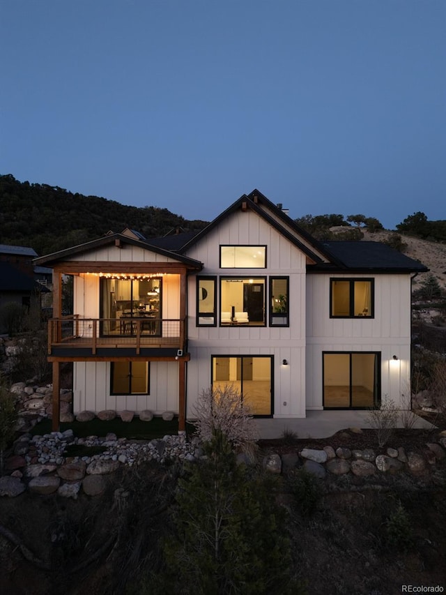 103 Paintbrush Way, Glenwood Springs, CO 81601 - rear view of house with board and batten siding