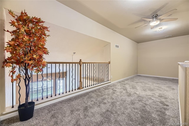 6727 W Yale Ave, Lakewood, CO 80227 - bonus room featuring a ceiling fan, carpet flooring, and baseboards