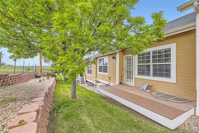 6727 W Yale Ave, Lakewood, CO 80227 - view of yard featuring a wooden deck