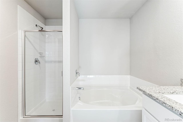 974 Cascade Falls St, Severance, CO 80550 - full bathroom with a bath, a shower stall, and vanity