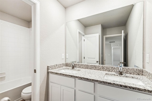 974 Cascade Falls St, Severance, CO 80550 - full bathroom with double vanity and washtub / shower combination