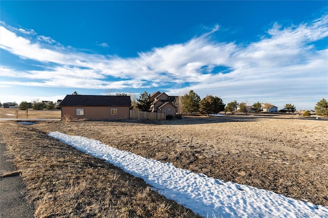 exterior space with fence