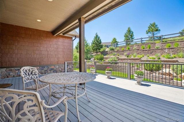 24322 E Mineral Dr, Aurora, CO 80016 - view of wooden deck