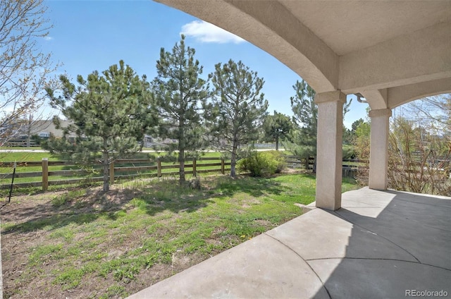 16043 Bridle Ridge Dr, Monument, CO 80132 - view of yard featuring a patio