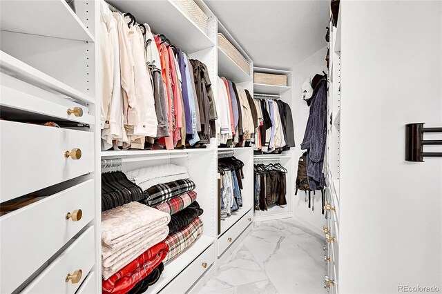 8427 S Parfet Ct, Littleton, CO 80127 - spacious closet featuring marble finish floors