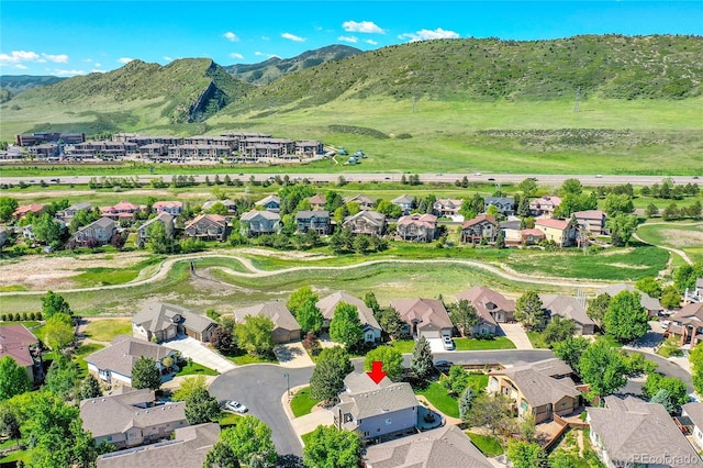 8427 S Parfet Ct, Littleton, CO 80127 - aerial view of residential area featuring a mountain backdrop
