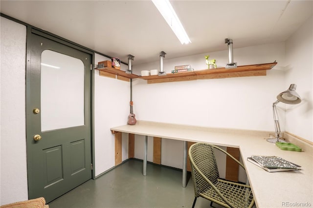 view of basement