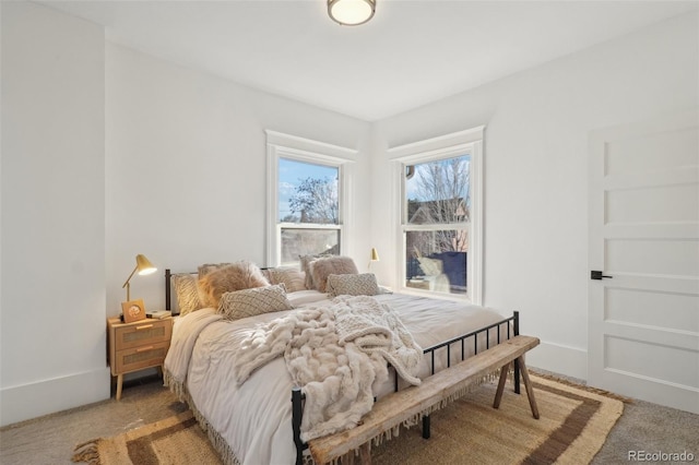 bedroom featuring carpet floors