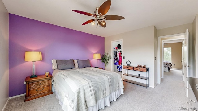 10517 Clermont Way, Thornton, CO 80233 - carpeted bedroom with a closet, a spacious closet, and ceiling fan