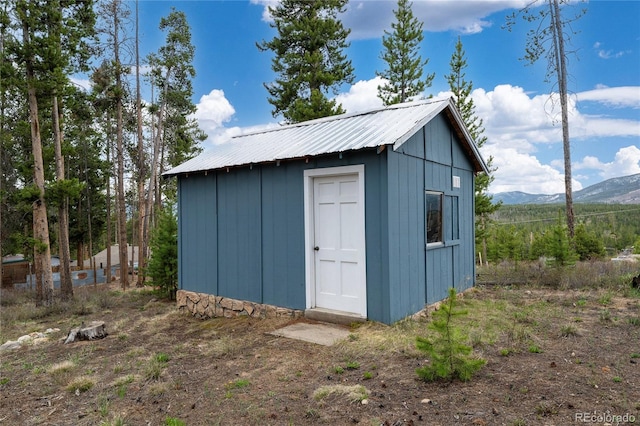 182 Colorado Dr, Tabernash, CO 80446 - view of shed featuring a mountain view