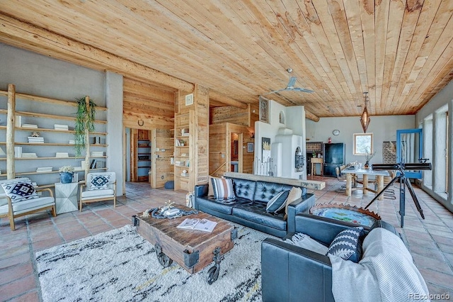 28700 County Road 304, Buena Vista, CO 81211 - living area featuring wood ceiling