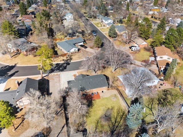 birds eye view of property featuring a residential view