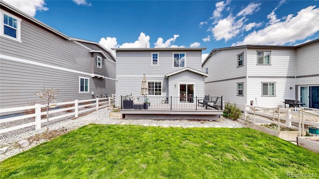 1933 Villageview Ln, Castle Rock, CO 80104 - rear view of house with a garden and a deck