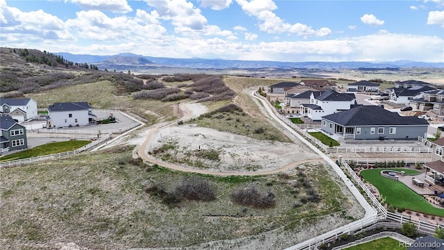 1933 Villageview Ln, Castle Rock, CO 80104 - aerial view of residential area featuring mountains